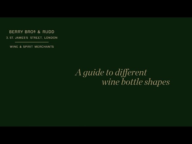 A guide to different wine bottle shapes