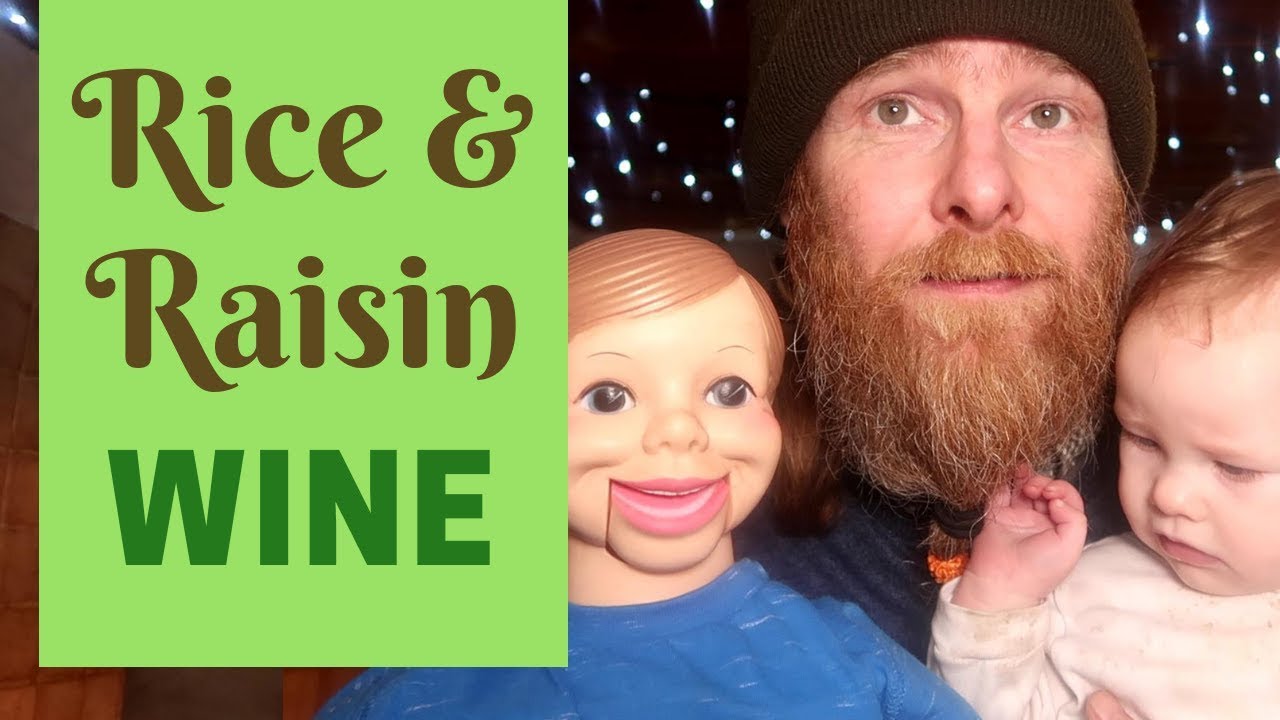 Rice and Raisin wine.  Very easy homebrew  recipe