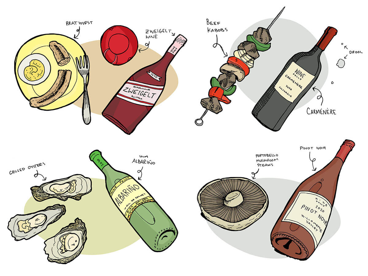 10 Wine and Grill Food Pairings Made For The Porch