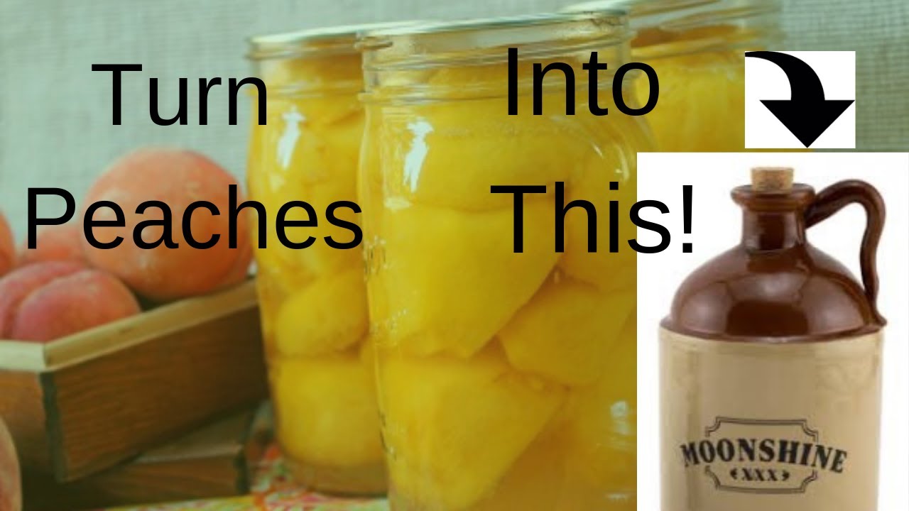How To Make Easy Homeade Peach Moonshine ( brandy ) Mash or Peach Wine Recipe Homemade