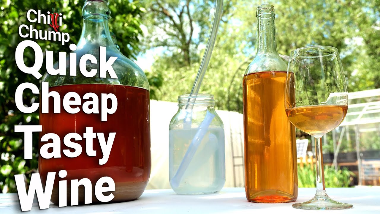 Make wine with supermarket juices – Quick, cheap and tasty