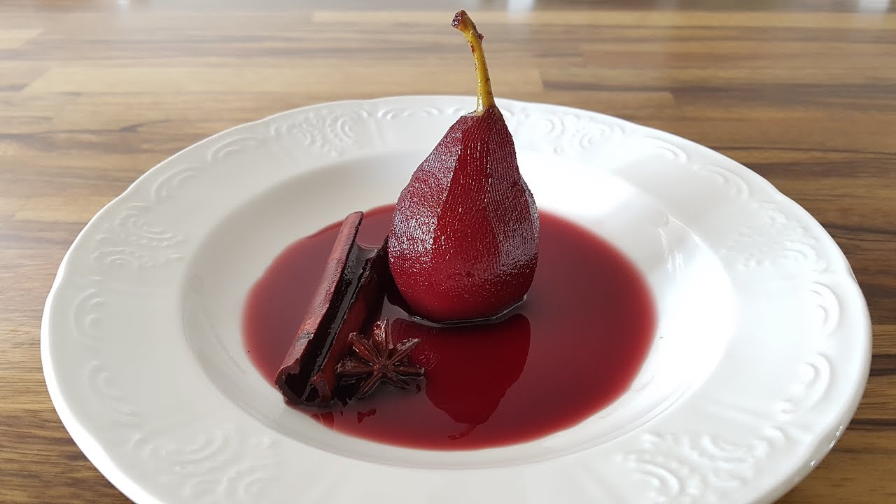 Poached Pears in Red Wine Recipe